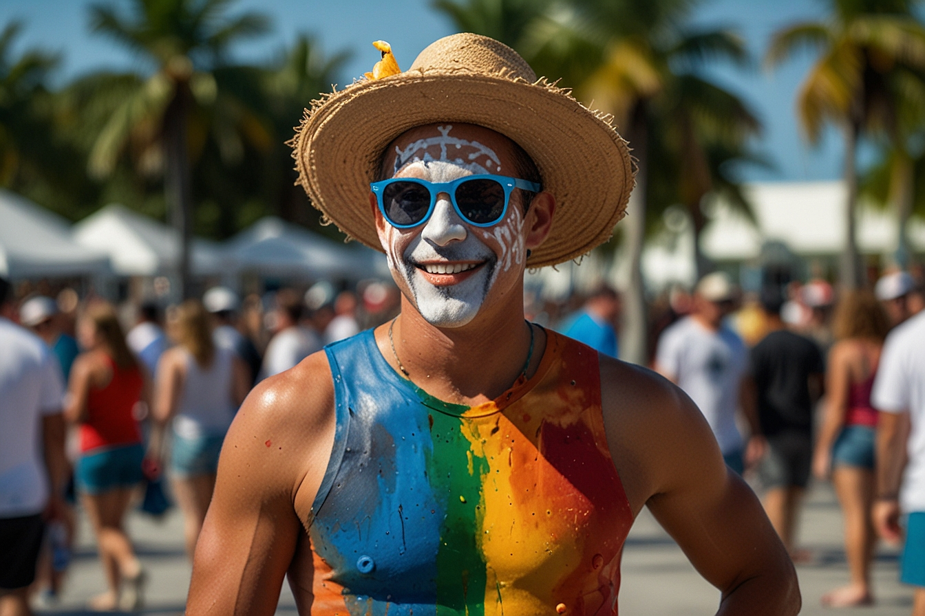 Florida Key West Festival Kyd Paint Costume